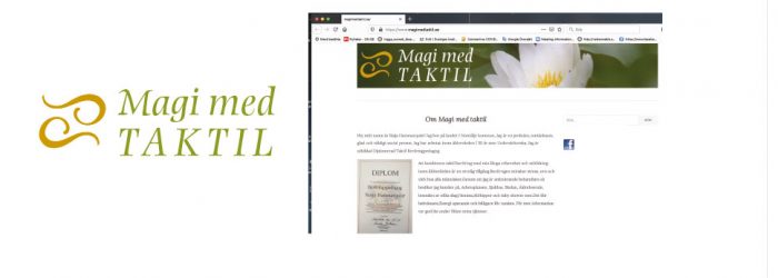 hemsida och logotyp till Magi med taktil