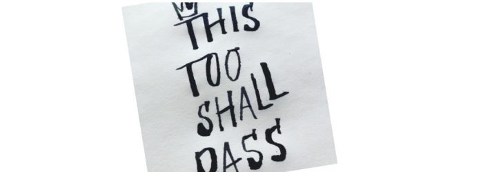 kalligrafi med texten This too shall pass #calligraphy #graphic design